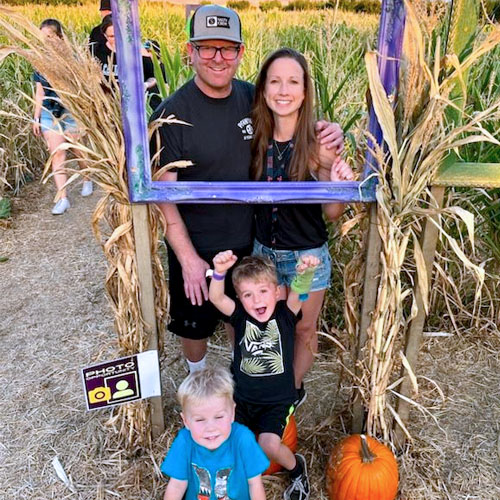 CNS patient, Stephen and his family.